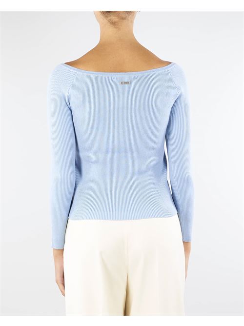 Ribbed sweater with rose No Secrets NO SECRETS | Sweater | NS21815